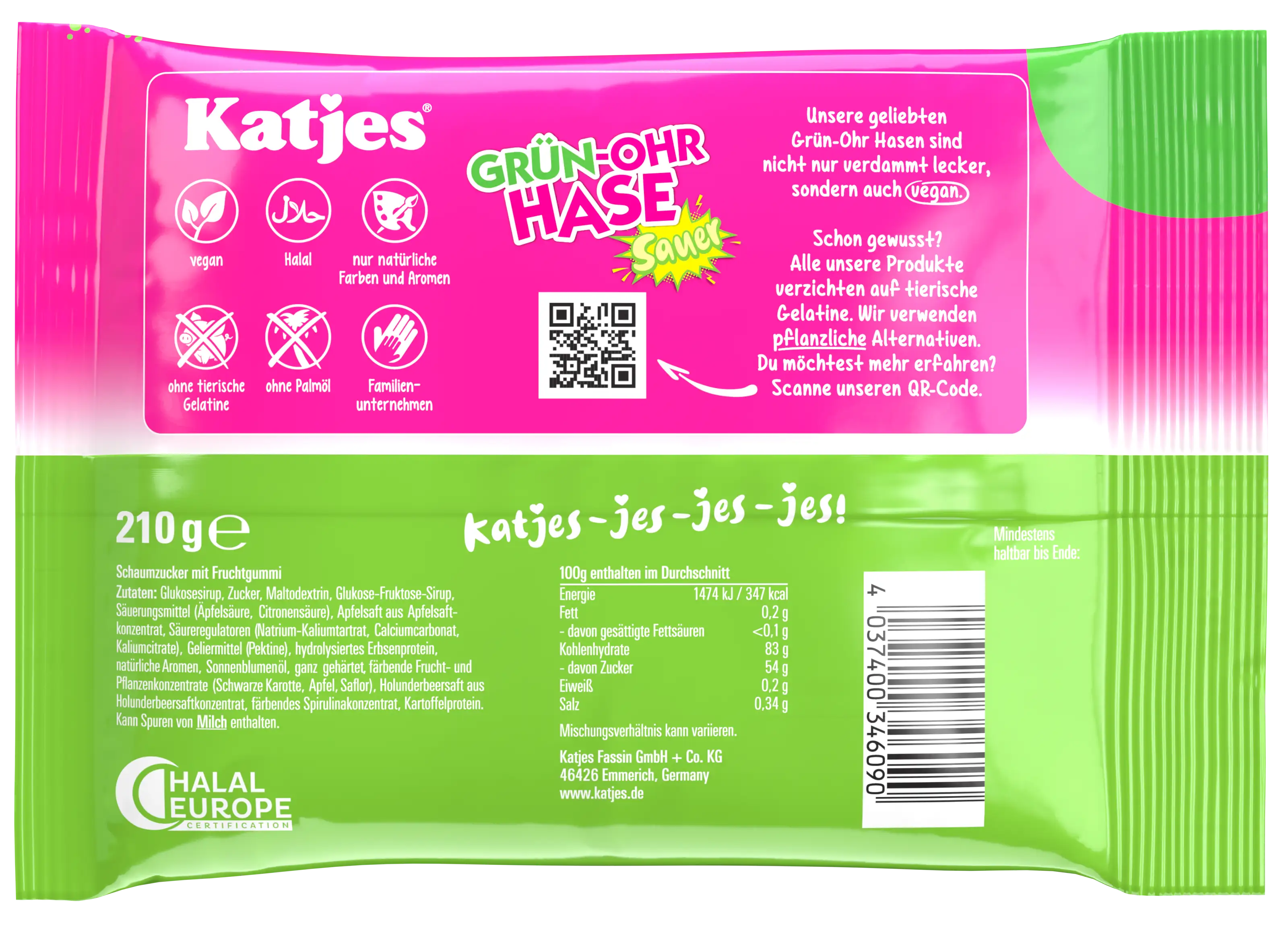 Grün-Ohr-Hase sauer 210g