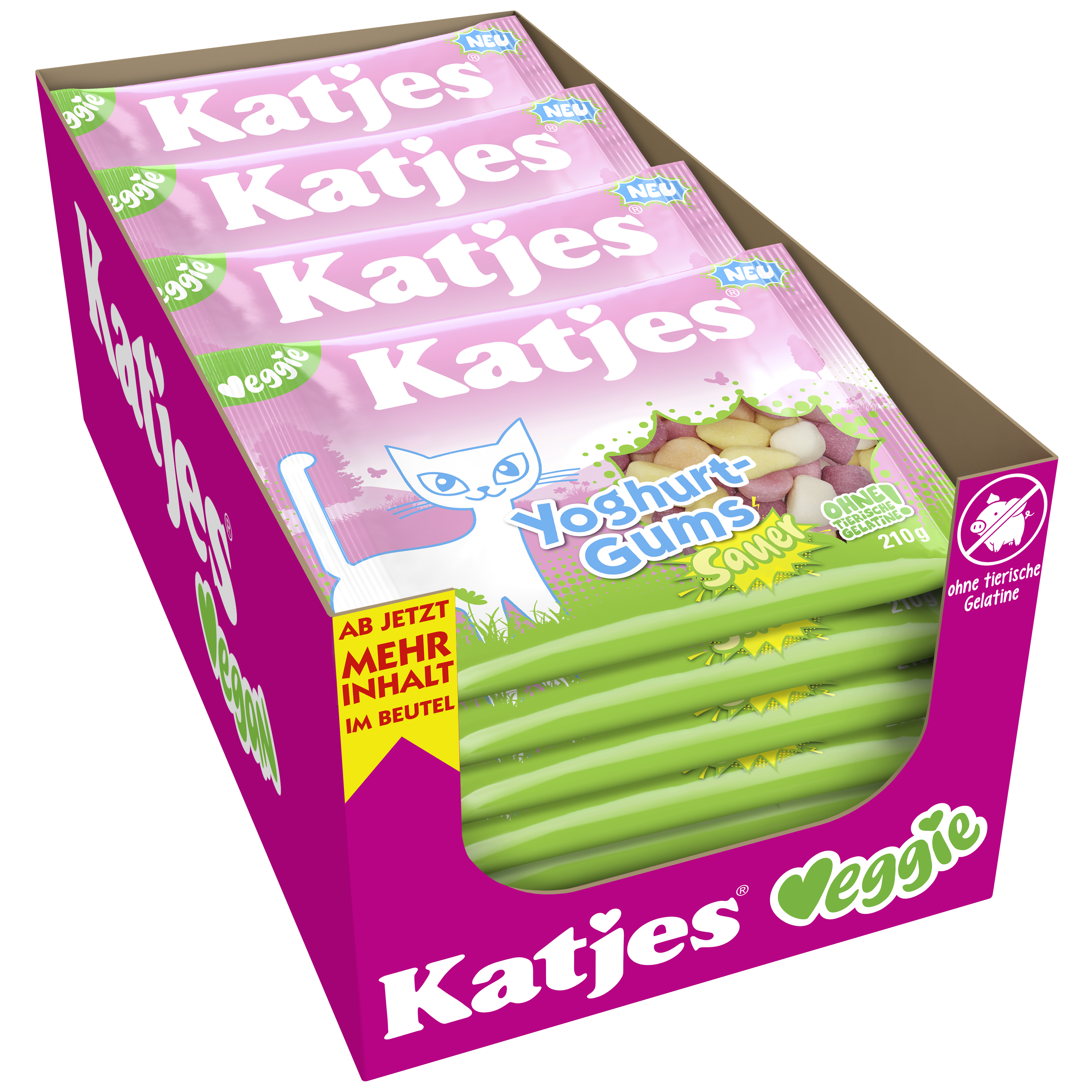 Yoghurt Gums sauer 210g 20er Karton