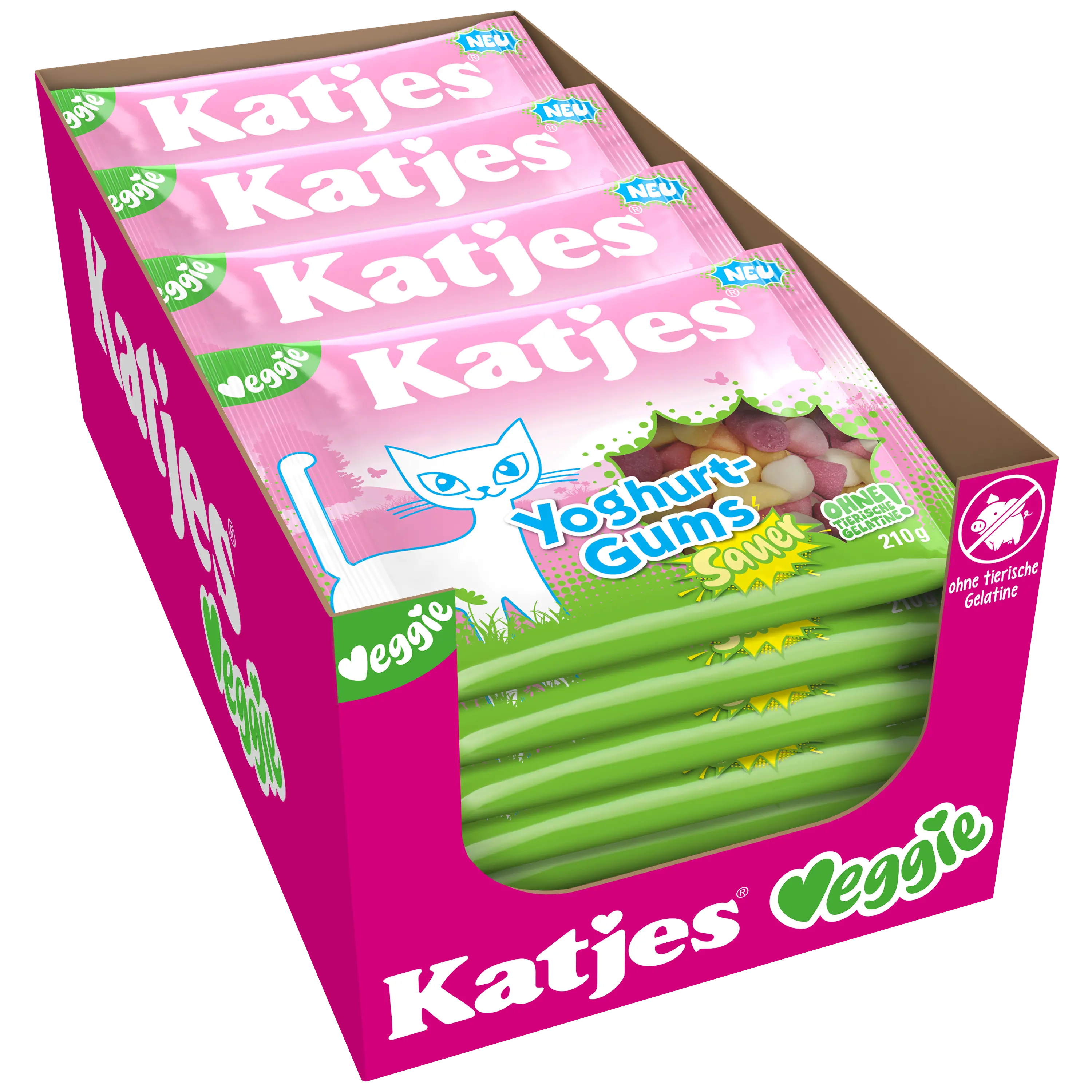 Yoghurt Gums sauer 210g 20er Karton