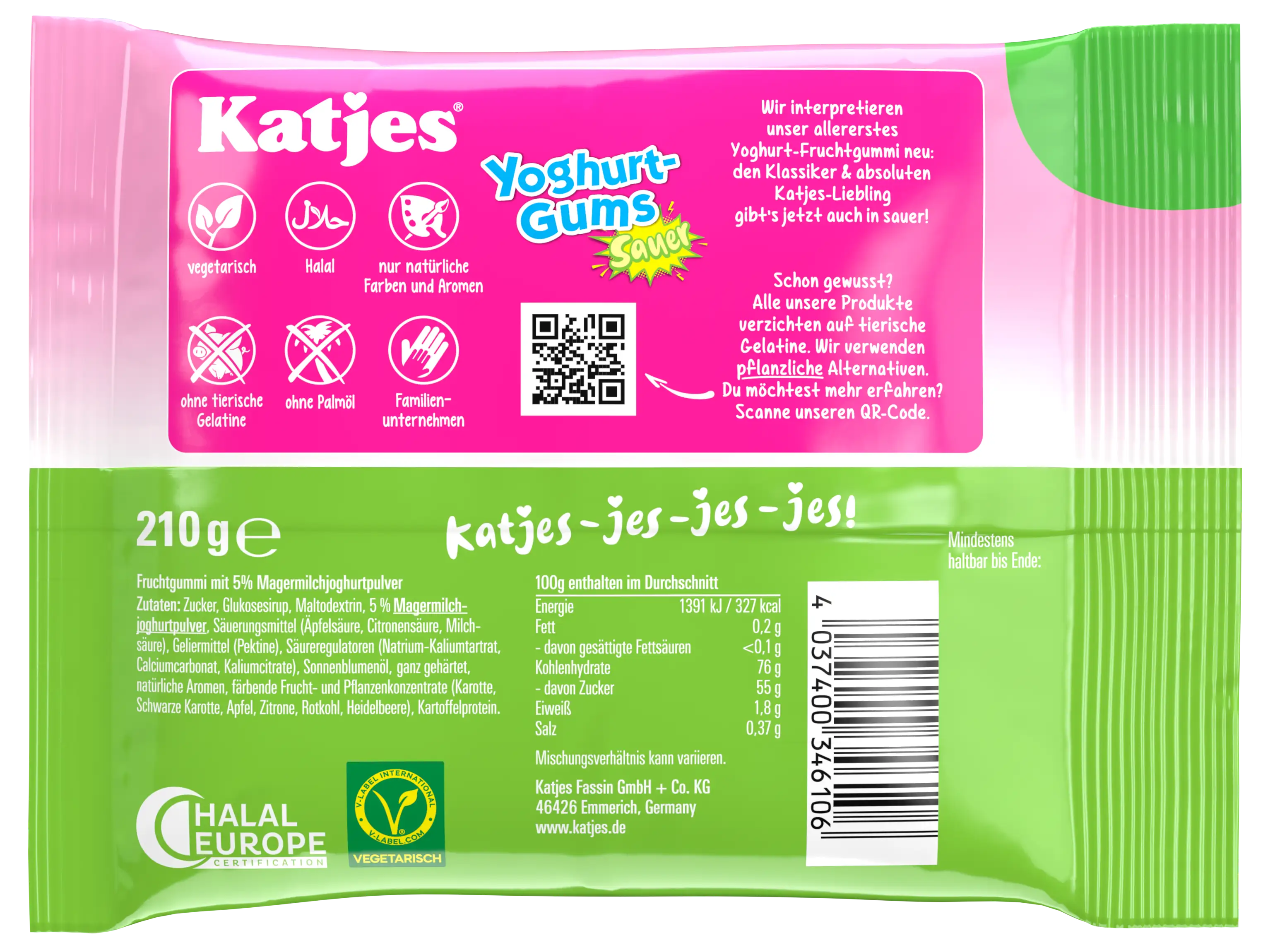 Yoghurt Gums sauer 210g