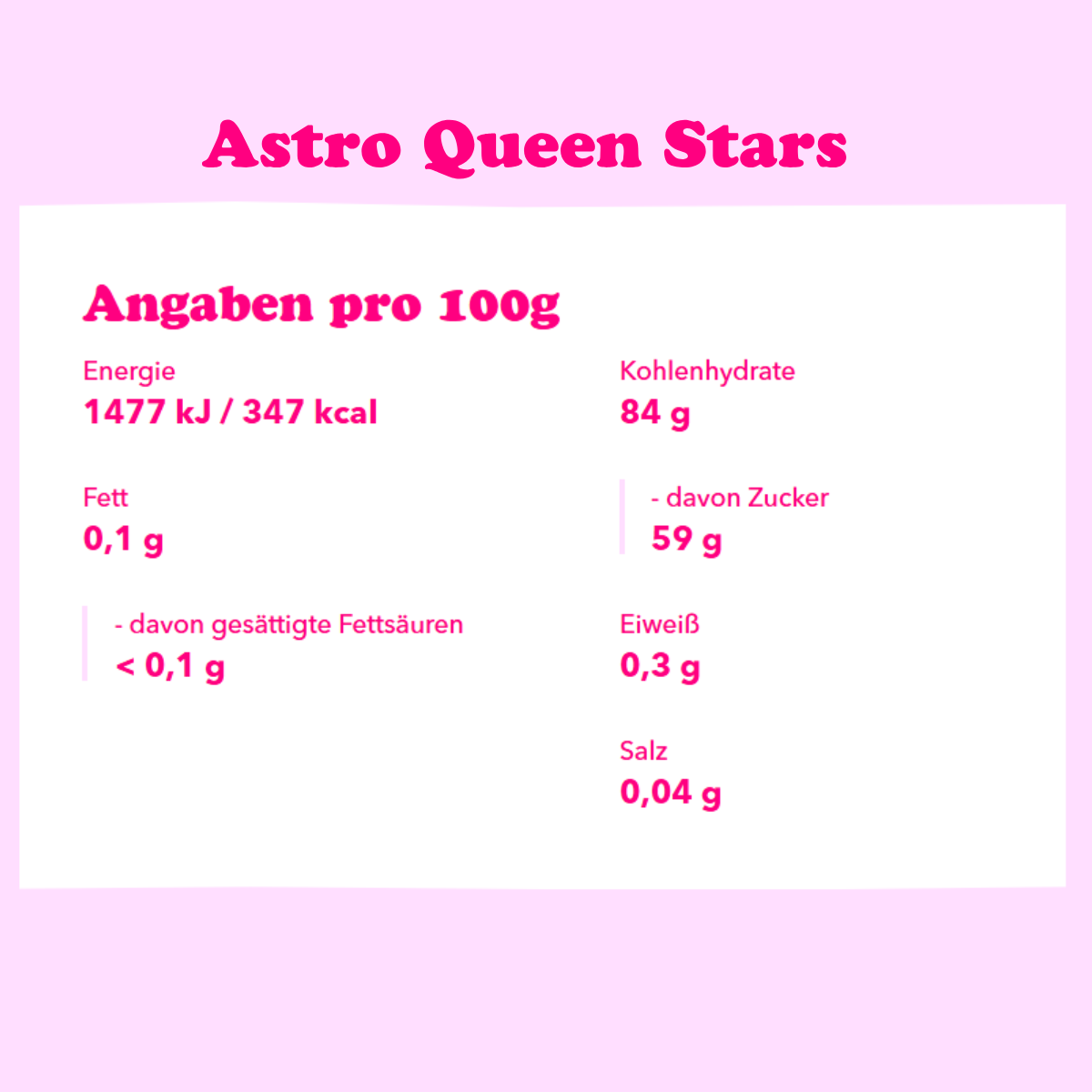 Astro Queen of stars 210gr 18er Karton